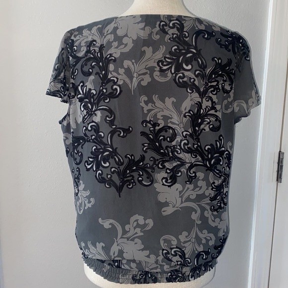 Apt. 9 Flutter Sleeve Blouson Blouse - Picture 5 of 10